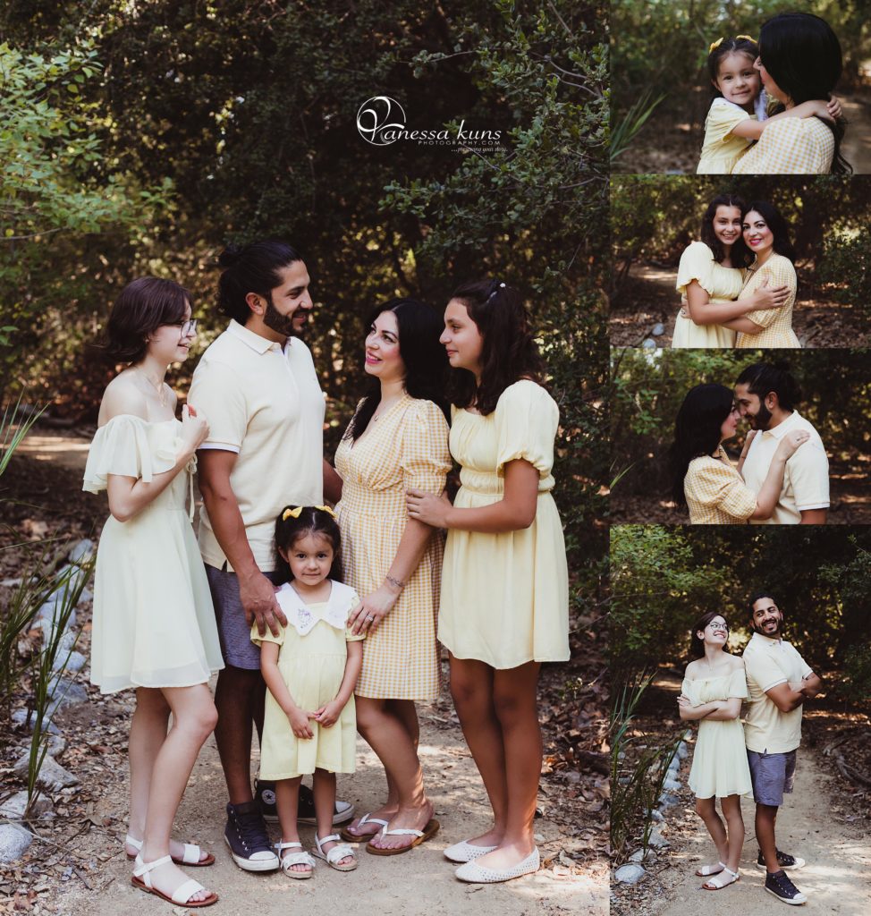 Family summer portraits captured in the Pasadena, California mountains.