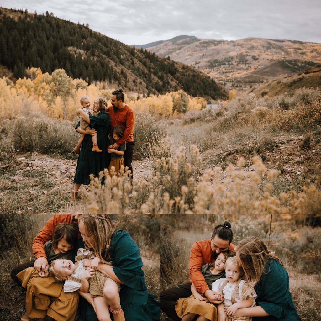 family portraits taken in Aspen, Colorado area.