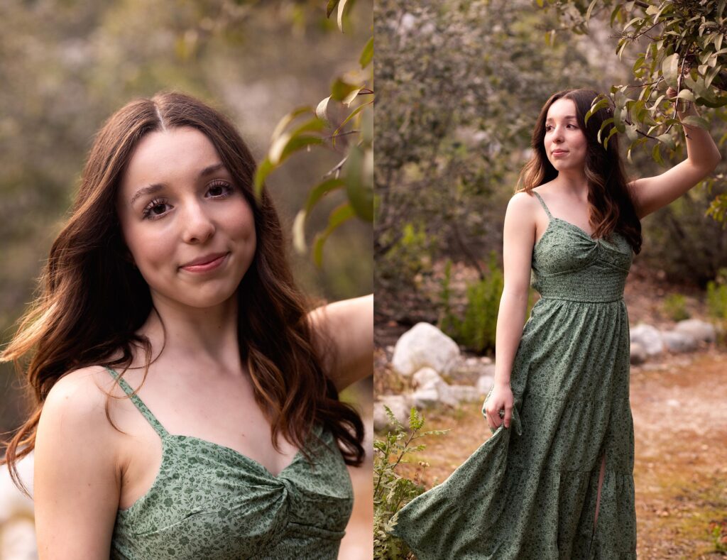 senior photography session in the san gabriel mountains