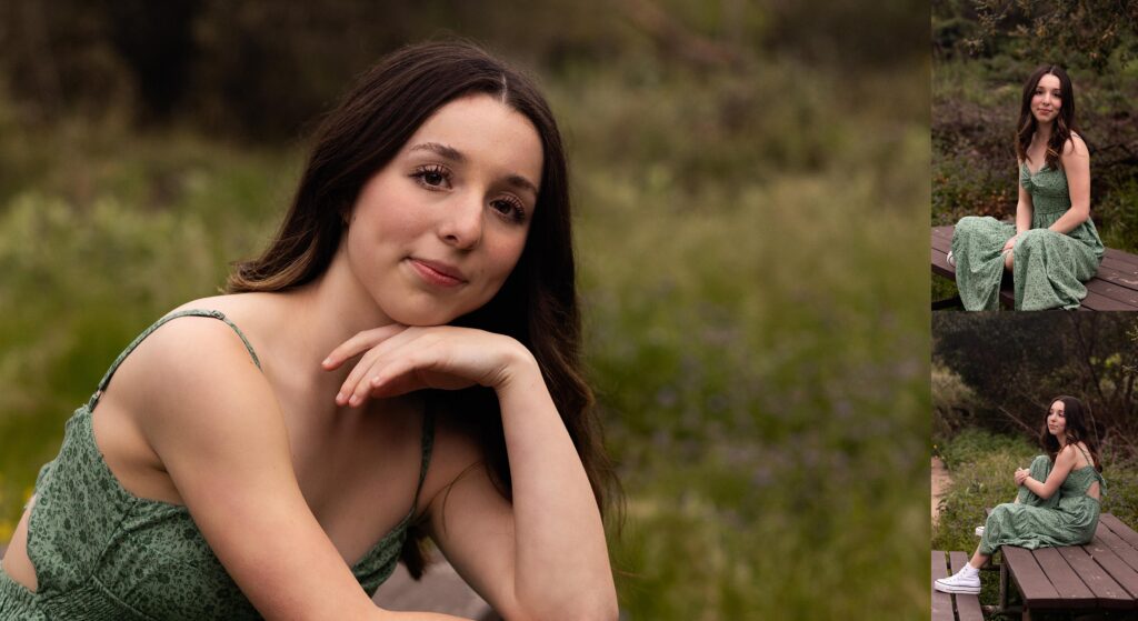 senior photography session in the san gabriel mountains